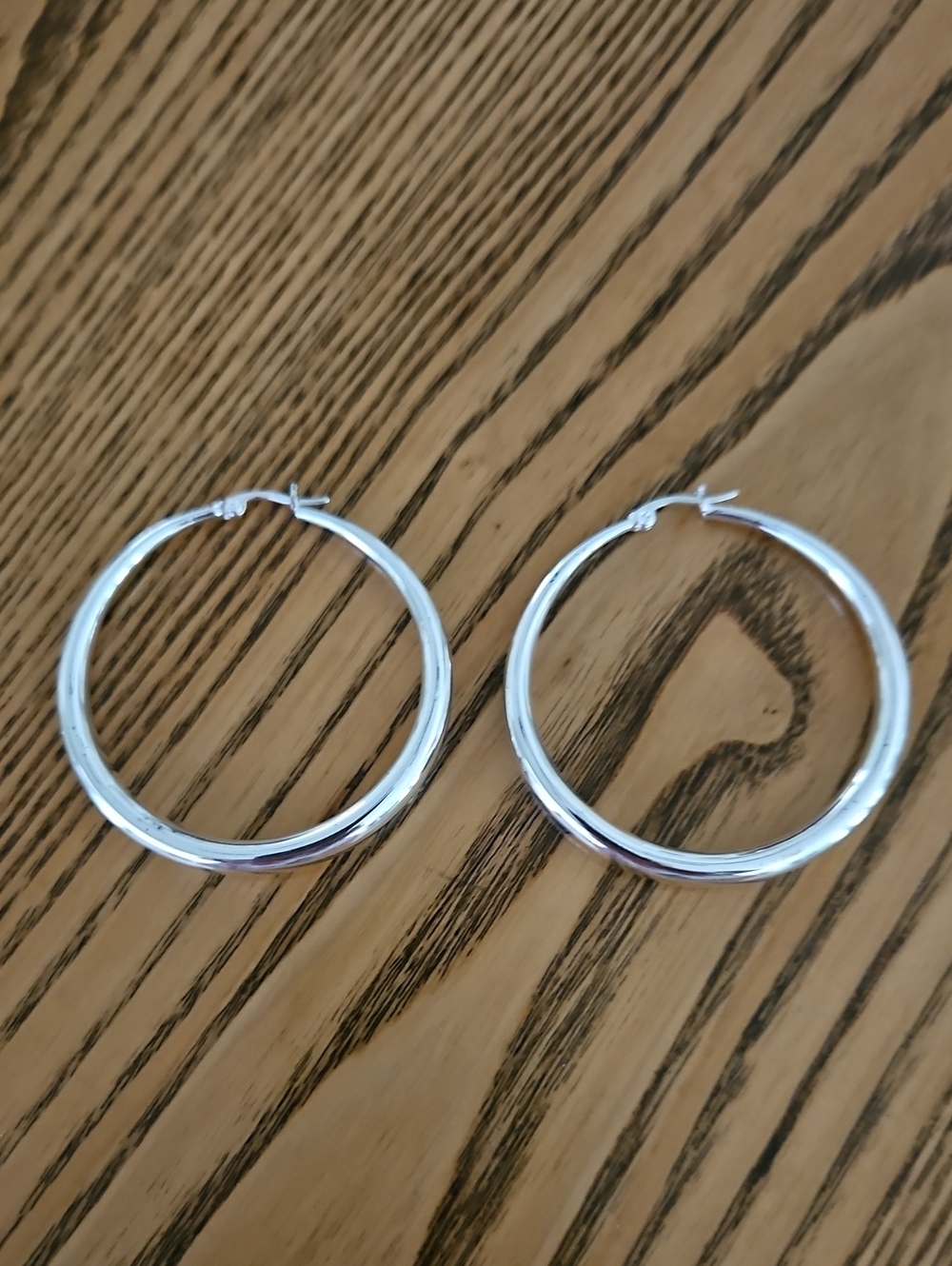 Silver Hoop Earrings - Classic Hoops